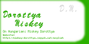 dorottya miskey business card